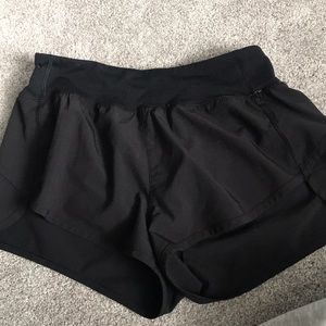 black running shorts
